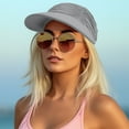 thumbnail image 6 of Taotanxi Women Visor Sun Hat Wide Brim Hat Adjustable Foldable Ponytail Beach Hat Summer UV Protection Outdoor Cap UPF 50+, 6 of 9