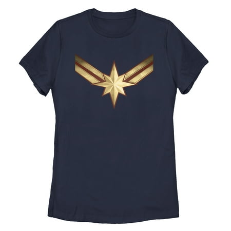 Marvel Women's Captain Marvel Star Symbol Costume T-Shirt