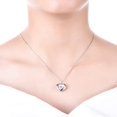 thumbnail image 4 of Heart Locket Necklace 925 Sterling Silver Personalized Photo Lockets Pendant Custom Picture Jewelry for Women, 4 of 7