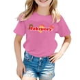 thumbnail image 1 of TZEWGL Cute Shirt For Toddler Short Sleeve Crew Neck Monthly Word Prints Top For Newborns size 8-9T, 1 of 4
