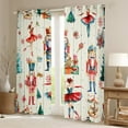 thumbnail image 2 of Feelyou Cartoon Cute Princess Black Out Curtains for Kid, Nutcracker Royal Guarder Curtains Pack of 2 (42x63 Each), Merry Christmas Theme Bedroom Curtains, Window Curtains Room Decor, 2 of 6