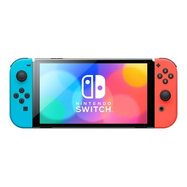 Nintendo Switch OLED - Game console - 1080p (Full HD) - black, neon red, neon blue