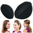 thumbnail image 1 of Almohadillas para el pelo de princesa con volumen de esponja negra Bump It Up, inserciones esponjosas pequeñas y grandes para peinados medio recogidos, 2 uds., 1 of 5