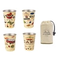 thumbnail image 4 of Taza de acero inoxidable de 4 uds, vaso de agua, taza de Picnic apilable, taza de Camping, taza para beber para playa, Bar, al aire libre, viajes Cola Tazas al aire libre, 4 of 6