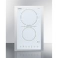 thumbnail image 1 of Summit CREK2W 230V 15 in. Wide 2 Burner Cooktop, White Ceramic Glass, 1 of 1
