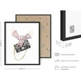 thumbnail image 3 of Haus and Hues Makeup Wall Decor for Makeup Room - Set of 4 Makeup Pictures Wall Decor, Lipstick Picture Wall Decor Designer Wall Art, Makeup Pictures Wall Decor Vogue Wall Art (Framed Black 16x20), 3 of 6