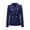 Blue, variant on Womens Double Blazer Casual Open Front Long Sleeve Lapel Collar Work Office Jackets Blazers(Red,M)