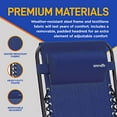 thumbnail image 4 of SereneLife Zero Gravity Lounge Chair, Navy Blue, 4 of 8