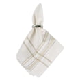 thumbnail image 2 of Design Imports White Chambray French Stripe Napkin Set of 6, 2 of 9