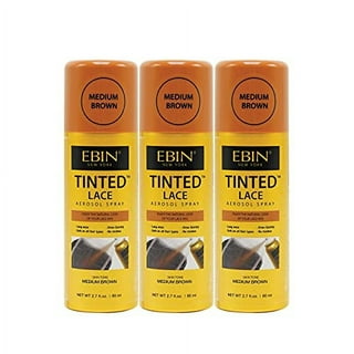 EBIN New York Tinted Lace Spray - Light Warm Brown 2.7 fl.oz., Unisex 