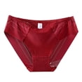 thumbnail image 4 of Blmnix Plus Size Underwear Women Hipster Panties Breathable Boxer Red Cotton Underwear Women,XXL, 4 of 5