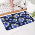 thumbnail image 4 of Pioneer Flower Floral Print Pattern Bathroom Rugs Mat, Non Slip Microfiber Bathroom Rug with Rubber Backing, Soft Mats for Bathroom Floor Tub Shower, 17"x30", 4 of 5