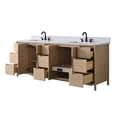 thumbnail image 6 of Vanity Art 84" Freestanding Bathroom Vanity with Integrated Finger Pull Doors and Engineered Stone Top, 6 of 6