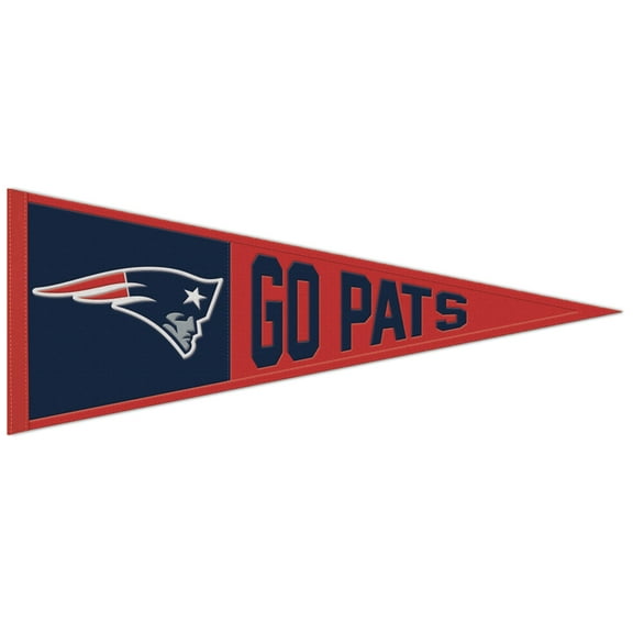 WinCraft New England Patriots 13" x 32" Slogan Pennant