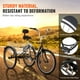 thumbnail image 4 of VEVOR Triciclos para adultos, triciclos para adultos de 7 velocidades, bicicletas de tres ruedas de 20 pulgadas, bicicleta de crucero de acero al carbono con canasta y asiento ajustable, 4 of 9