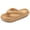 Khaki, variant on BadPiggies Anti-Slip Shower Shoes Pillow Slippers Sandals for Women Men Comfy Cushioned Thick Sole House Slides