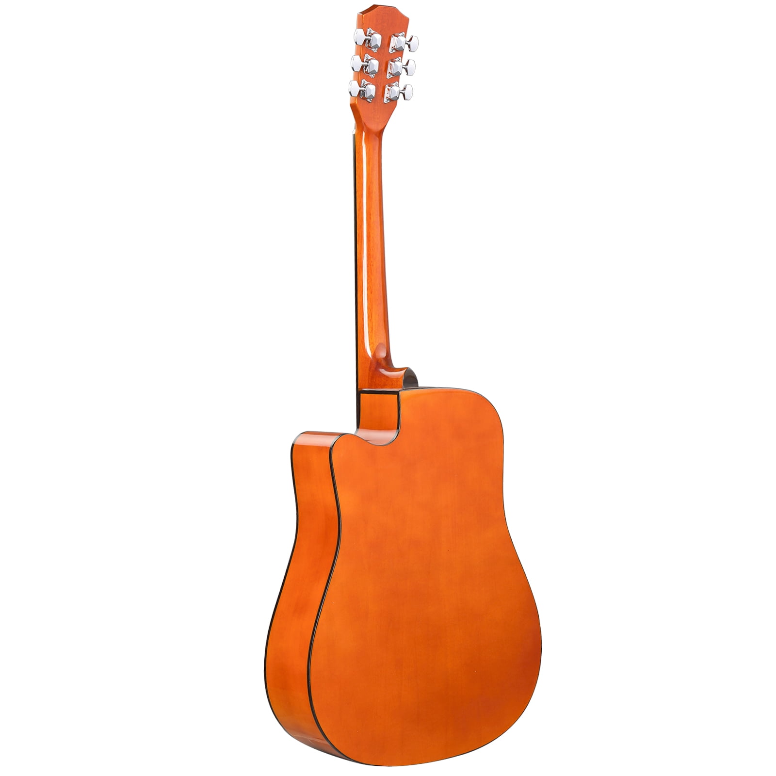41-Inch Full-Size Dreadnought Cutaway Acoustic Guitar, Basswood Body, Steel Strings, Gloss Finish, Beginner Starter Bundle with Gig Bag, Strap, Picks, and Spare Strings