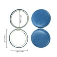 thumbnail image 2 of Unique Bargains 1 Pc Women Portable Round Makeup Mirror for Travel Vacation Blue Aluminum Mirror PU Leather, 2 of 3