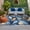 Mist Blue Gray Blue Oatmeal, variant on Modern Leaf Outdoor Rug 3x5 Ft, Non Slip Washable Area Rug, Blue Gold Textured Minimalist Watercolor Patio Rugs Carpet Runner, Large Floor Mat for Indoor/Outdoor Deck Porch Camping