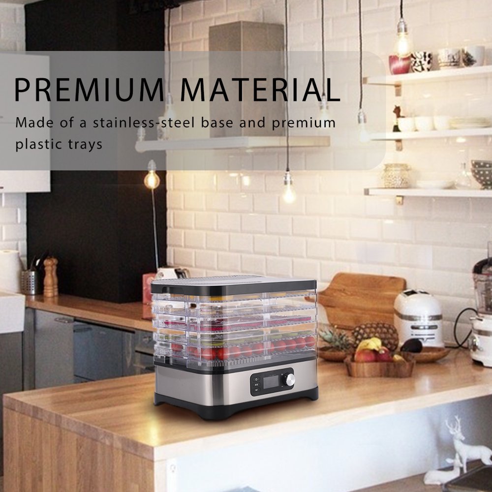 VIVOHOME Electric 400W 5 Trays Food Dehydrator Machine,Timer and