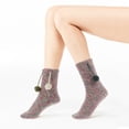 thumbnail image 3 of 1 Pair of Household Winter Fall Socks Thickened Warm Coral Fleece Sleeping Socks, 3 of 5