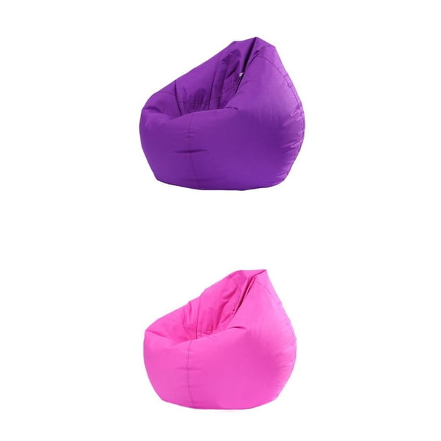 2 Unids Gran Tamaño Adulto Bolsa De Frijoles Cubierta Juguete Ropa Almacenamiento Púrpura, Sunnimix Almacenamiento de peluches