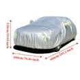 thumbnail image 5 of Leadwolf Car Cover Waterproof All Weather for BMW M4 Coupe/ BMW M4 Convertible Heavy Duty Outdoor Full Car Cover Sun Protection with Side Zipper Length up to 189 " Silver, 5 of 8