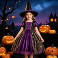 thumbnail image 2 of BOOMNY Halloween Toddler Baby Girls Witch Dress Up Funny Hallowmas Party Outfits Sets Playful Stage Performance Clothes Set, 2 of 9