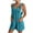 Sky Blue, variant on gakvbuo Jumpsuits For Women Summmer Dressy Wedding Womens Fashion Summer Solid Casual Sleeveless Suspender Short Jumpsuit