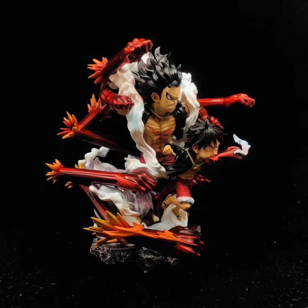 Luffy Figure Q Version Snake Man Luffy Anime Figures 16cm/6.3inch Handmade PVC Cartoon Character Model Craft Gifts