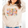 thumbnail image 5 of Wildcats Hoodie for Women Retro Groovy Floral Game Day Pullover, Sand Hoodie, XL, 5 of 8