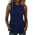 thumbnail image 2 of Sleeveless Ruffle Hem Peplum Tank Top for Women, 2 of 6