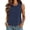 Navy, variant on Womens Tank Top Summer Solid Front Split Casual Sleeveless Camisole Shirt Basic Vest Blouse Womens Camisole Navy