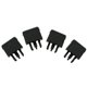 thumbnail image 1 of 4pcs Automatic Air Conditioning Vent Car Center Dashboard A/C Air Vent with Leaf Blade Clip Set for Toyota Corolla~11020, 1 of 1