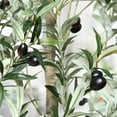 thumbnail image 2 of DR.Planzen 10FT Tall Big Artificial Olive Tree With Handmade Seagrass Basket, Green, 2 of 7