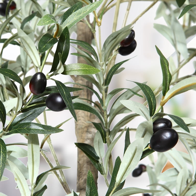 DR.Planzen Artificial Olive Tree 10FT Tall with Handmade Seagrass