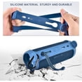 thumbnail image 6 of Silicone Case Compatible with JBL FLIP 6 Waterproof Portable Bluetooth Speaker with Shoulder Strap and Carabiner - Blue, 6 of 7
