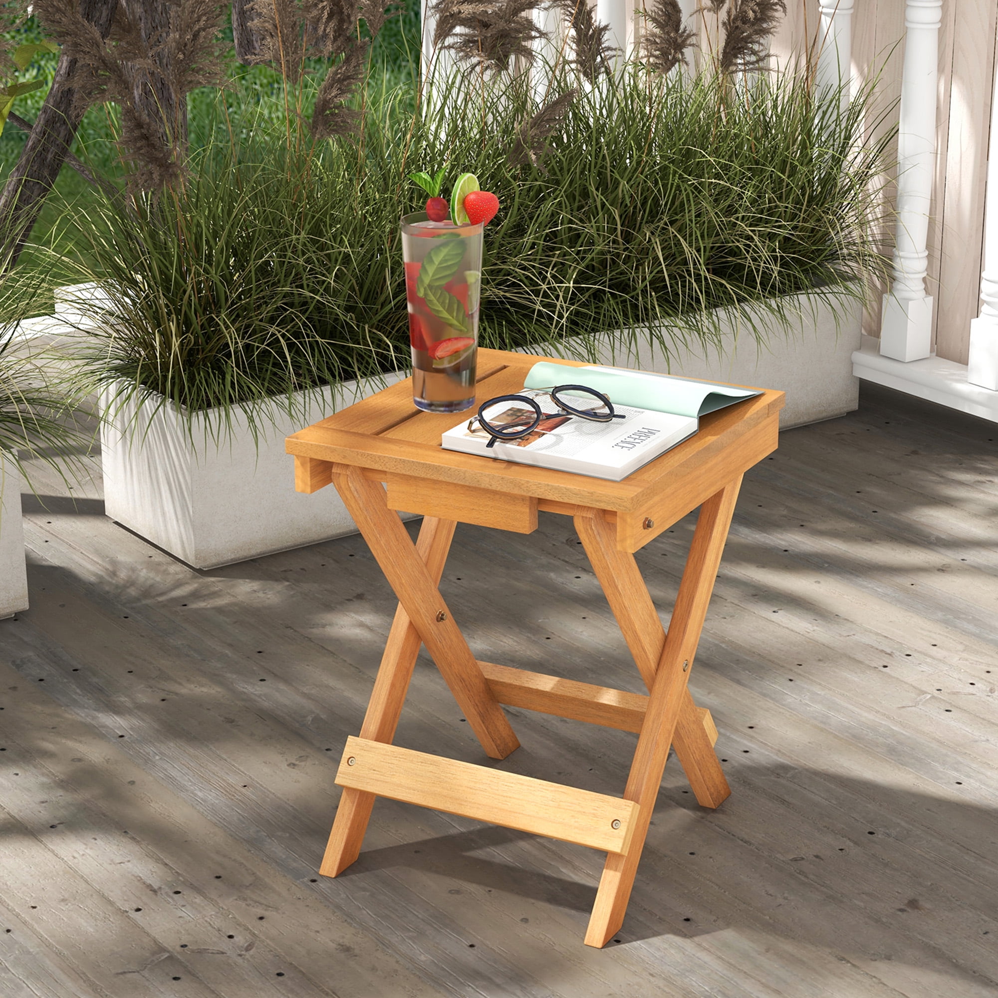 WAQ × DOORS　FOLDING WOOD TABLE WAQ × DOORS FOLDING WOOD TABLE ZXQZ Folding Table, Wooden TV