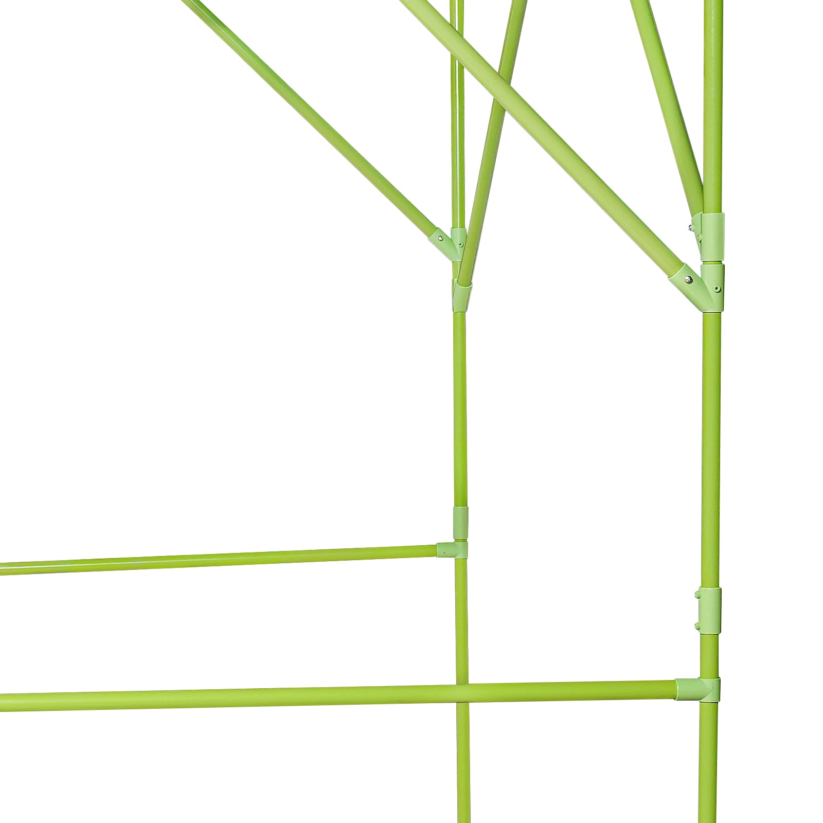 Green Steel Tube 2x1.5x2m Courtyard Climbing Frame Stabilized Grape Trellis Plant Support Gardening Support