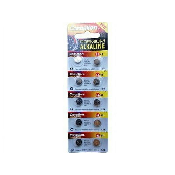 30 x AG3 Button Batteries also known as 384 392 192 LR41 LR736 L736 GP192 V36A 1.5 volt alkaline by Camelion