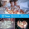 thumbnail image 4 of Guirnalda de luces navideñas KNONEW, 203 pies, 600 LED, impermeables, 4 of 7