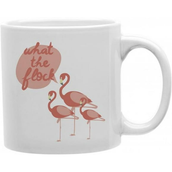 The Flock Flamingos Ceramic Coffee Mug