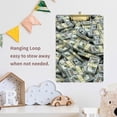 thumbnail image 6 of FMSHPON Dollar Bills Money Pattern Clipboard Hardboard Wood Nursing Clip Board and Pull for Standard A4 Letter 13x9 inches, 6 of 7