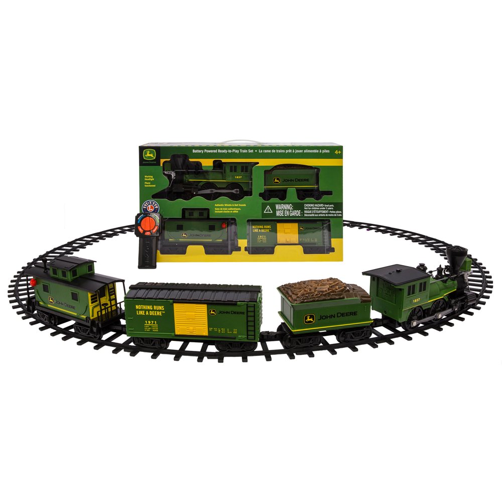 Lionel Ready to Play John Deere with Remote Battery Powered Model Train