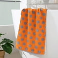 thumbnail image 4 of Ultra-Soft 100% Cotton Face Towel, Quick-Absorbing and Skin-Friendly Washcloth for Bathroom, Spa, and Personal Care, 34x74cm Green/Orange Towel - Perfect for Face, Hair, and Body Drying (1 PCS ), 4 of 6