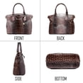 thumbnail image 2 of HMSHA Women Purse Satchel Bag Long Crossbody Classy Tote Bag Top Handle Vegan Leather Ladies Handbags Embossed Pattern, 2 of 8