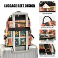 thumbnail image 3 of FORMRS Mini Backpack Purse for Women Travel Daypack Casual Shoulder Bag, Jungle Stamp, 3 of 7