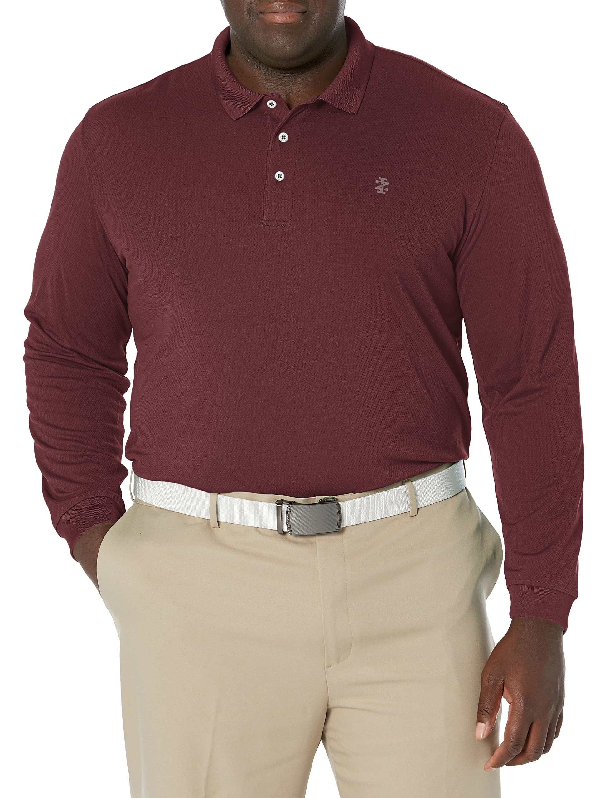 Jack Nicklaus Men's XXL Gray Striped Polo Golf Shirt ‚Äì Moisture