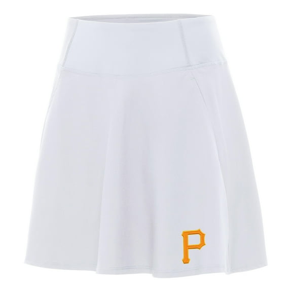 Women's Antigua White Pittsburgh Pirates Chip Skort