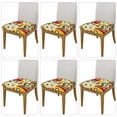 thumbnail image 2 of KLL Vehicles Pattern Seat Covers for Dining Room Chairs,Washable Chair Seat Chair Covers Seat Protector-Six Piece, 2 of 7